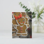 Gingerbrood Lady Briefkaart (Staand voorkant)