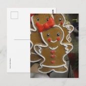 Gingerbrood Lady Briefkaart (Voorkant / Achterkant)