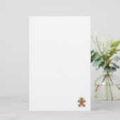 Gingerbrood maakt de engel in de sneeuw briefpapier (Staand voorkant)
