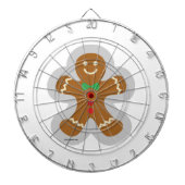 Gingerbrood maakt de engel in de sneeuw dartbord (Voorkant)