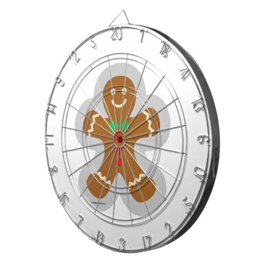 Gingerbrood maakt de engel in de sneeuw dartbord (Voorkant Rechts)