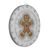 Gingerbrood maakt de engel in de sneeuw dartbord (Voorkant Links)