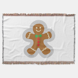 Gingerbrood maakt de engel in de sneeuw deken