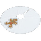 Gingerbrood maakt de engel in de sneeuw kerstboom rok (Gekanteld)