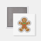Gingerbrood maakt de engel in de sneeuw magneet (Voorkant / Achterkant)