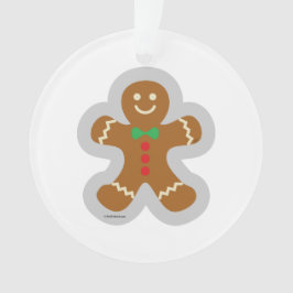 Gingerbrood maakt de engel in de sneeuw ornament