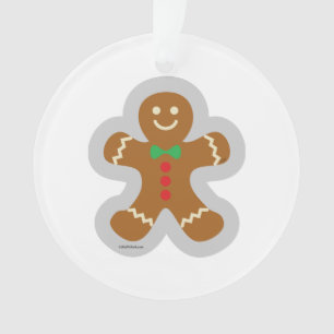 Gingerbrood maakt de engel in de sneeuw ornament