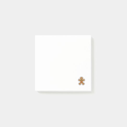 Gingerbrood maakt de engel in de sneeuw post-it® notes (Voorkant)