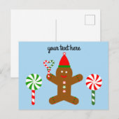 Gingerbrood Man #1 Briefkaart (Voorkant / Achterkant)