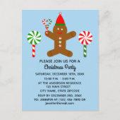 Gingerbrood Man #1 Uitnodiging Briefkaart (Voorkant)