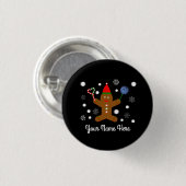 Gingerbrood Man #2 Button (Voorkant /achterkant)