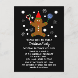 Gingerbrood Man #2 Uitnodiging Briefkaart