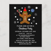 Gingerbrood Man #2 Uitnodiging Briefkaart (Voorkant)