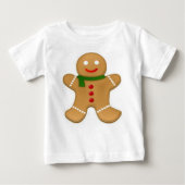 Gingerbrood Man Baby T-Shirt (Voorkant)