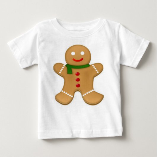 Gingerbrood Man Baby T-Shirt (Voorkant)