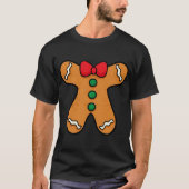 Gingerbrood Man Body Costume for Halloween of Chri T-shirt (Voorkant)