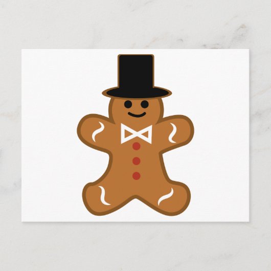 Gingerbrood Man Briefkaart (Voorkant)
