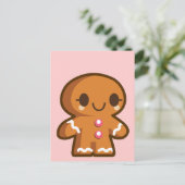 Gingerbrood Man Briefkaart (Staand voorkant)