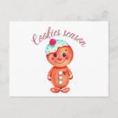 Gingerbrood Man Briefkaart (Voorkant)