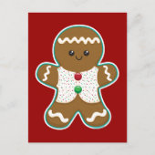 Gingerbrood Man Briefkaart (Voorkant)