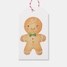 Gingerbrood Man Cadeaulabel