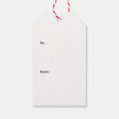 Gingerbrood Man Cadeaulabel (Achterkant)