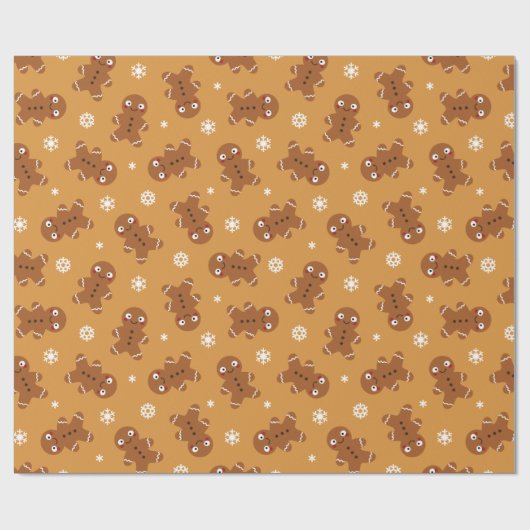 Gingerbrood Man Cadeaupapier (Vlak)