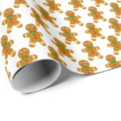 Gingerbrood Man Cadeaupapier (Rol Hoek)