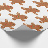 Gingerbrood Man Cadeaupapier (Hoek)