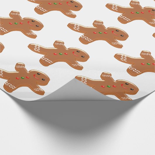 Gingerbrood Man Cadeaupapier (Hoek)