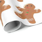 Gingerbrood Man Cadeaupapier (Rol Hoek)