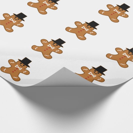 Gingerbrood Man Cadeaupapier (Hoek)