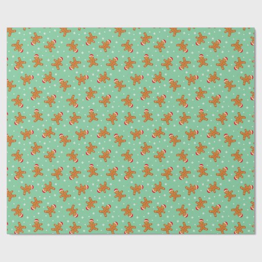 Gingerbrood Man Cadeaupapier (Vlak)