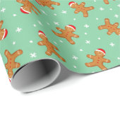 Gingerbrood Man Cadeaupapier (Rol Hoek)