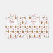 Gingerbrood man & Candy cane Holiday Cookie Bedankdoosjes (Uitgevouwen)