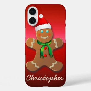  Gingerbrood Man iPhone 16 Plus Hoesje