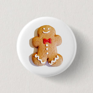 Gingerbrood Man Cookie 4Marie Ronde Button 3,2 Cm