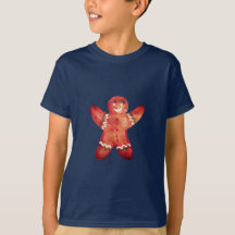 Gingerbrood Man Cookie Drawing T-shirt