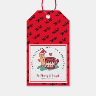 Gingerbrood Man Cookie Kerstfolk Art Gifts Cadeaulabel