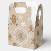 Gingerbrood Man Cookie Kerstmis Gepersonaliseerde  Bedankdoosjes (Geopend)