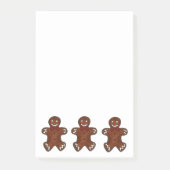 Gingerbrood Man Cookie Kerstmis Post-its Post-it® Notes (Voorkant)