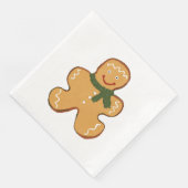 Gingerbrood Man Cookie Kerstmis Servet (Hoek)