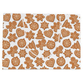 Gingerbrood Man Cookies Cute Kerstmis Groot Cadeauzakje (Achterkant)