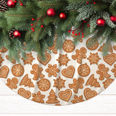 Gingerbrood Man Cookies Cute Kerstmis Kerstboom Rok