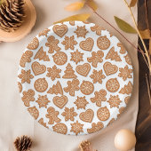 Gingerbrood Man Cookies Cute Kerstmis Papieren Bordje