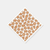 Gingerbrood Man Cookies Cute Kerstmis Servet (Hoek)