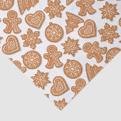 Gingerbrood Man Cookies Cute Kerstmis Tissuepapier (Detail)