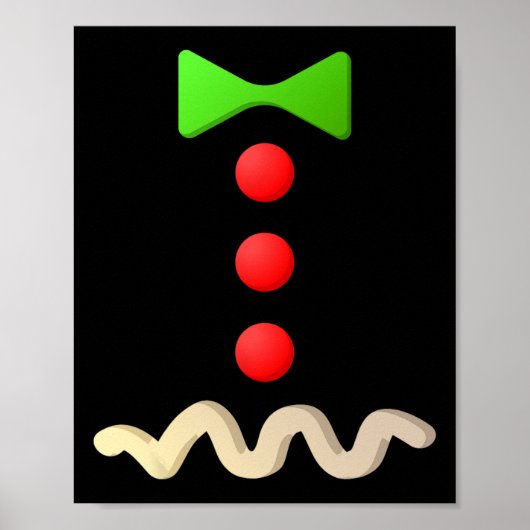 Gingerbrood Man Costume Halloween Costume Poster (Voorkant)