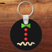 Gingerbrood Man Costume Halloween Costume Sleutelhanger (Voorkant)