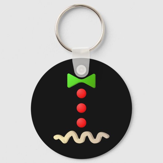 Gingerbrood Man Costume Halloween Costume Sleutelhanger (Voorkant)